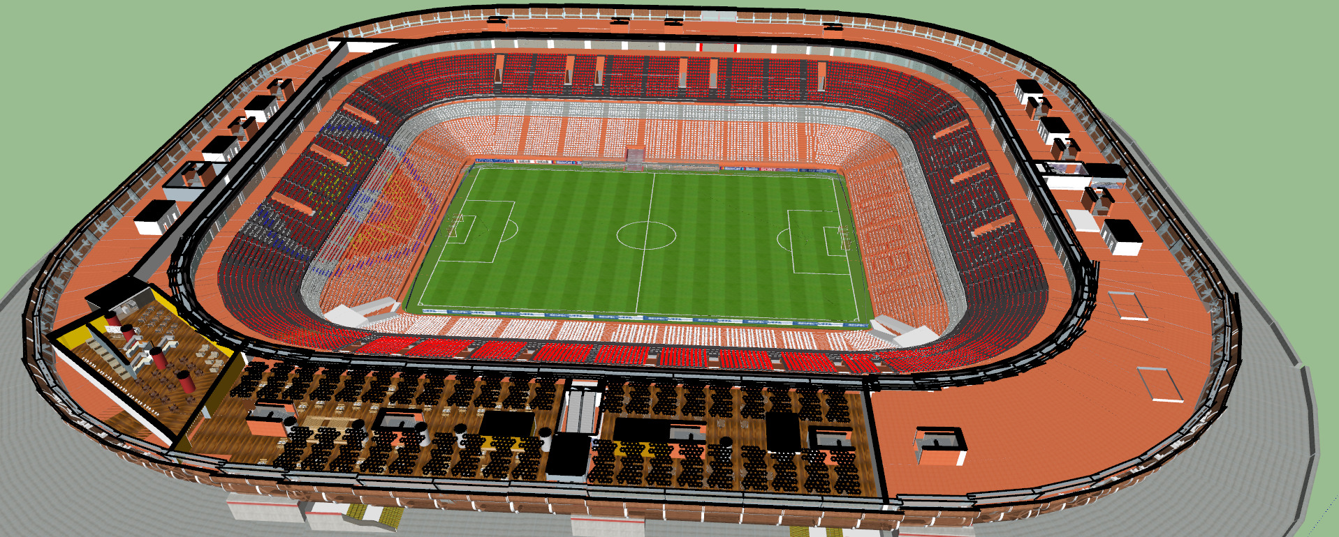 Allianz arena with interior 3D model_53