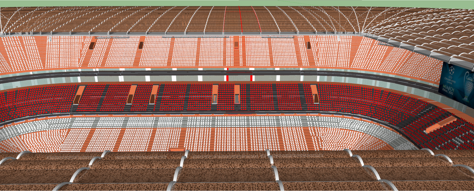Allianz arena with interior 3D model_6