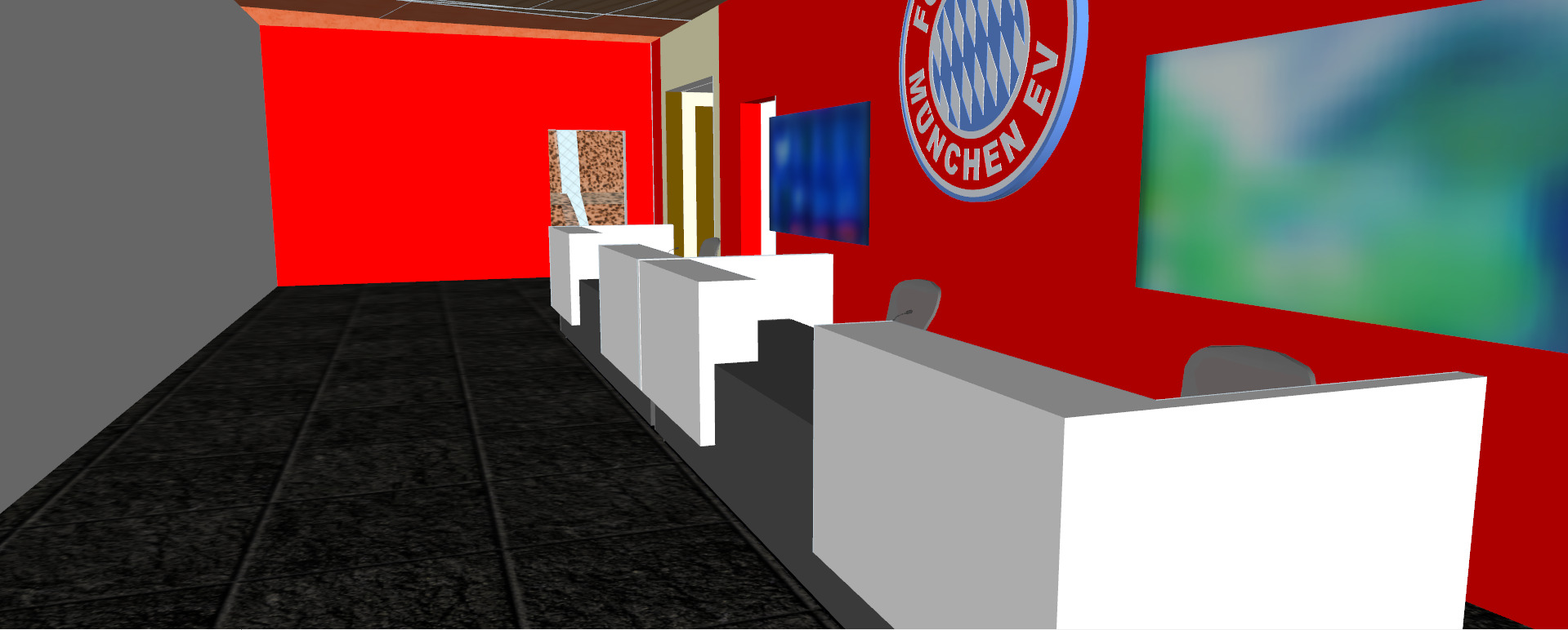 Allianz arena with interior 3D model_39