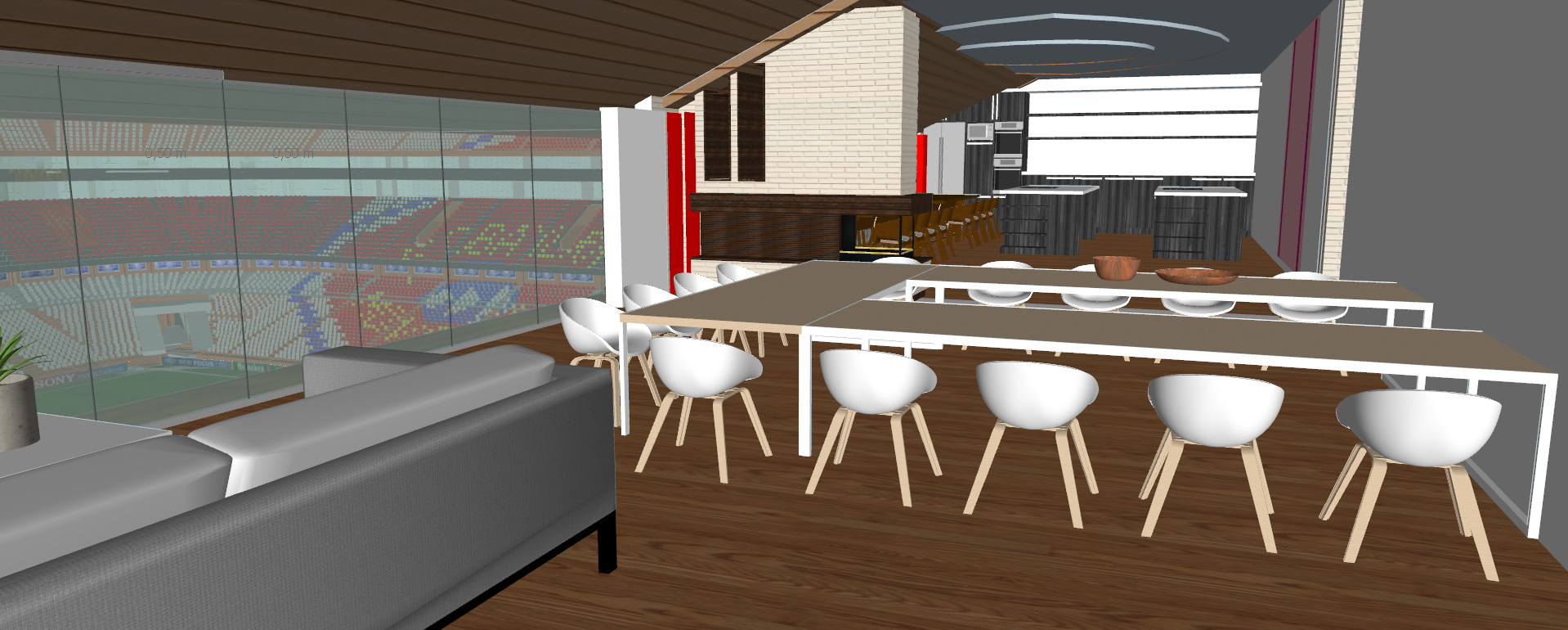 Allianz arena with interior 3D model_80