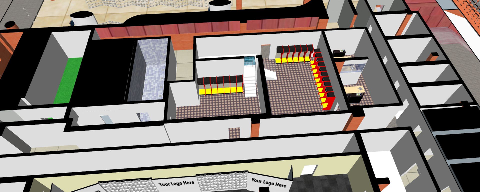 Allianz arena with interior 3D model_12
