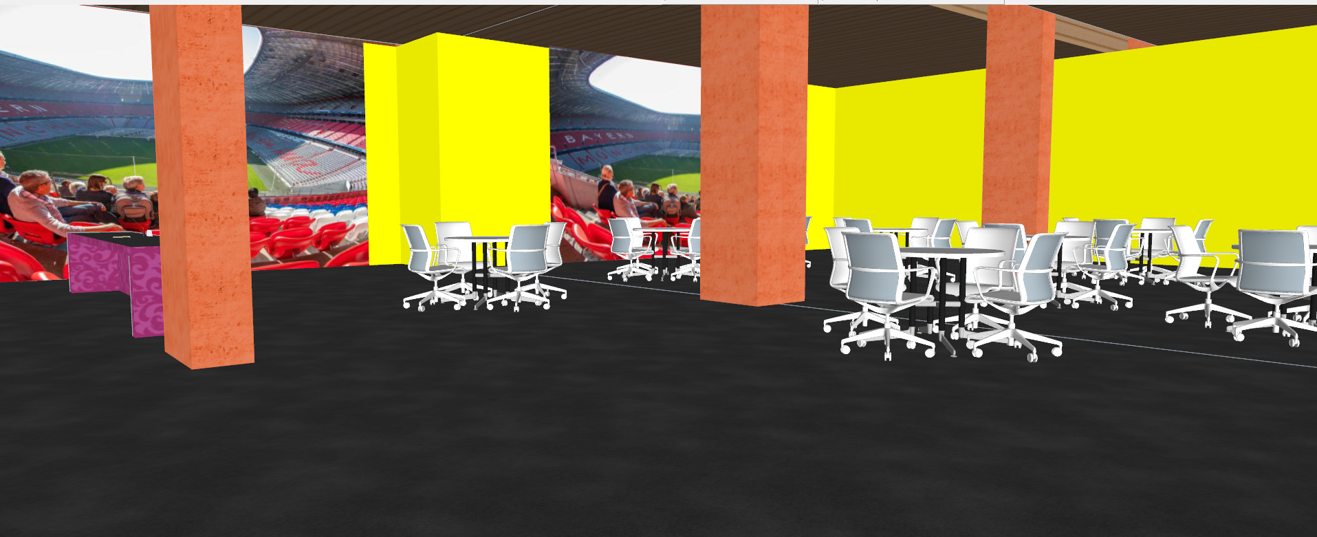 Allianz arena with interior 3D model_17