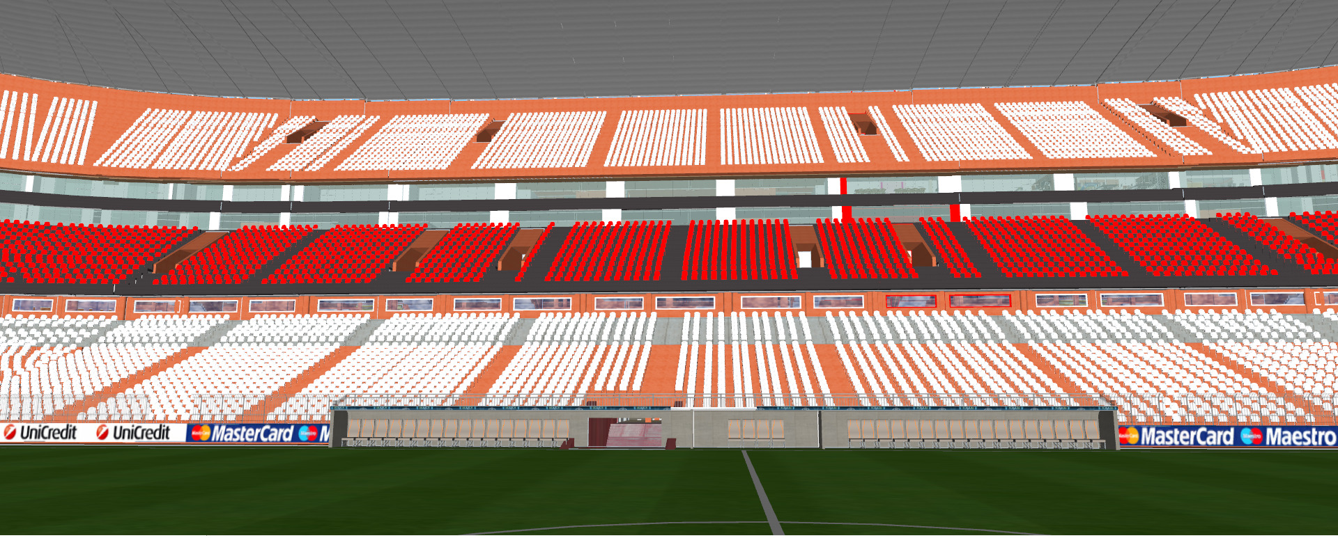 Allianz arena with interior 3D model_8