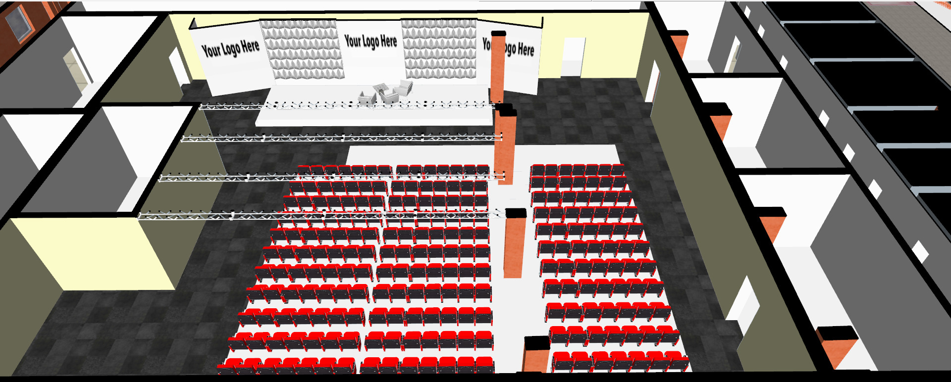 Allianz arena with interior 3D model_13