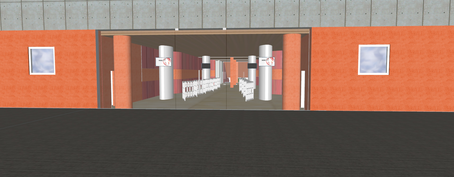 Allianz arena with interior 3D model_9