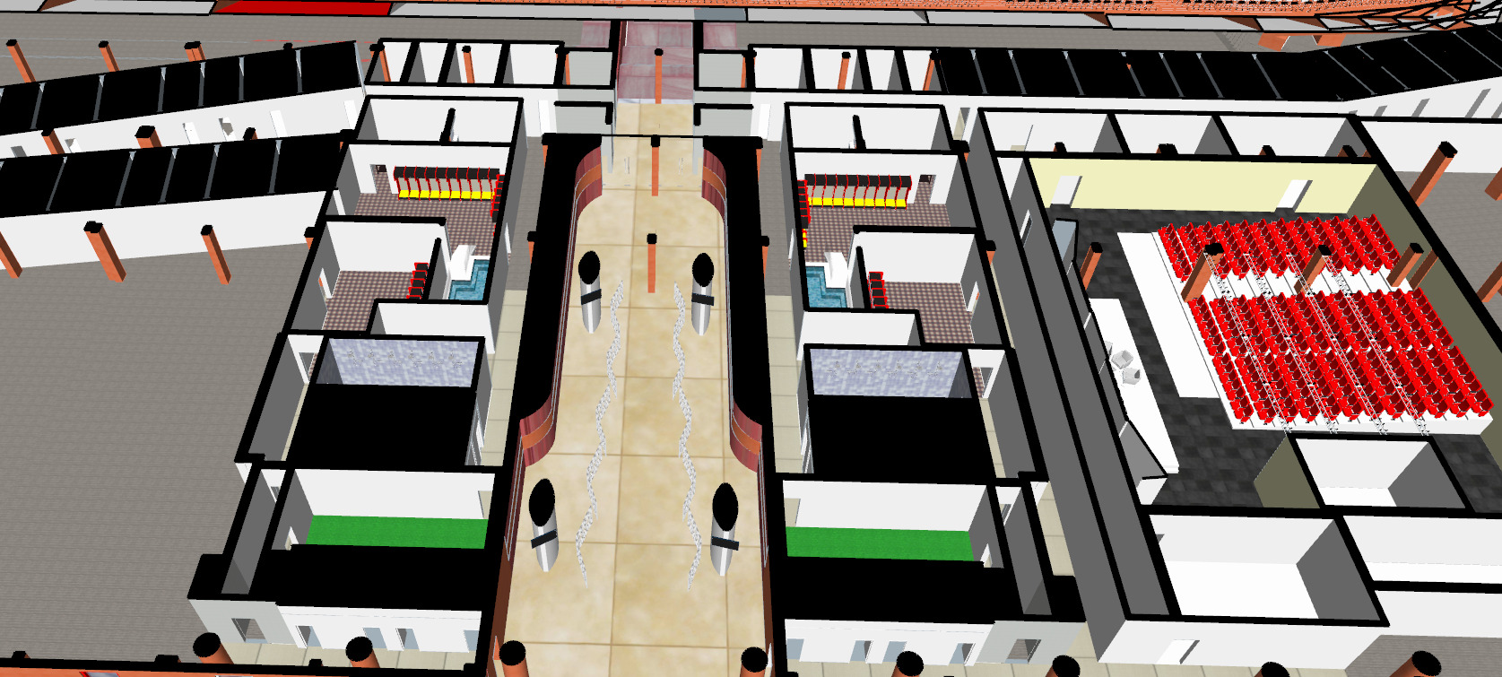 Allianz arena with interior 3D model_14