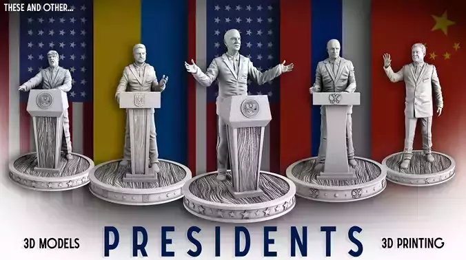 Presidents 3D Model Collection Presidents 3D Model Collection