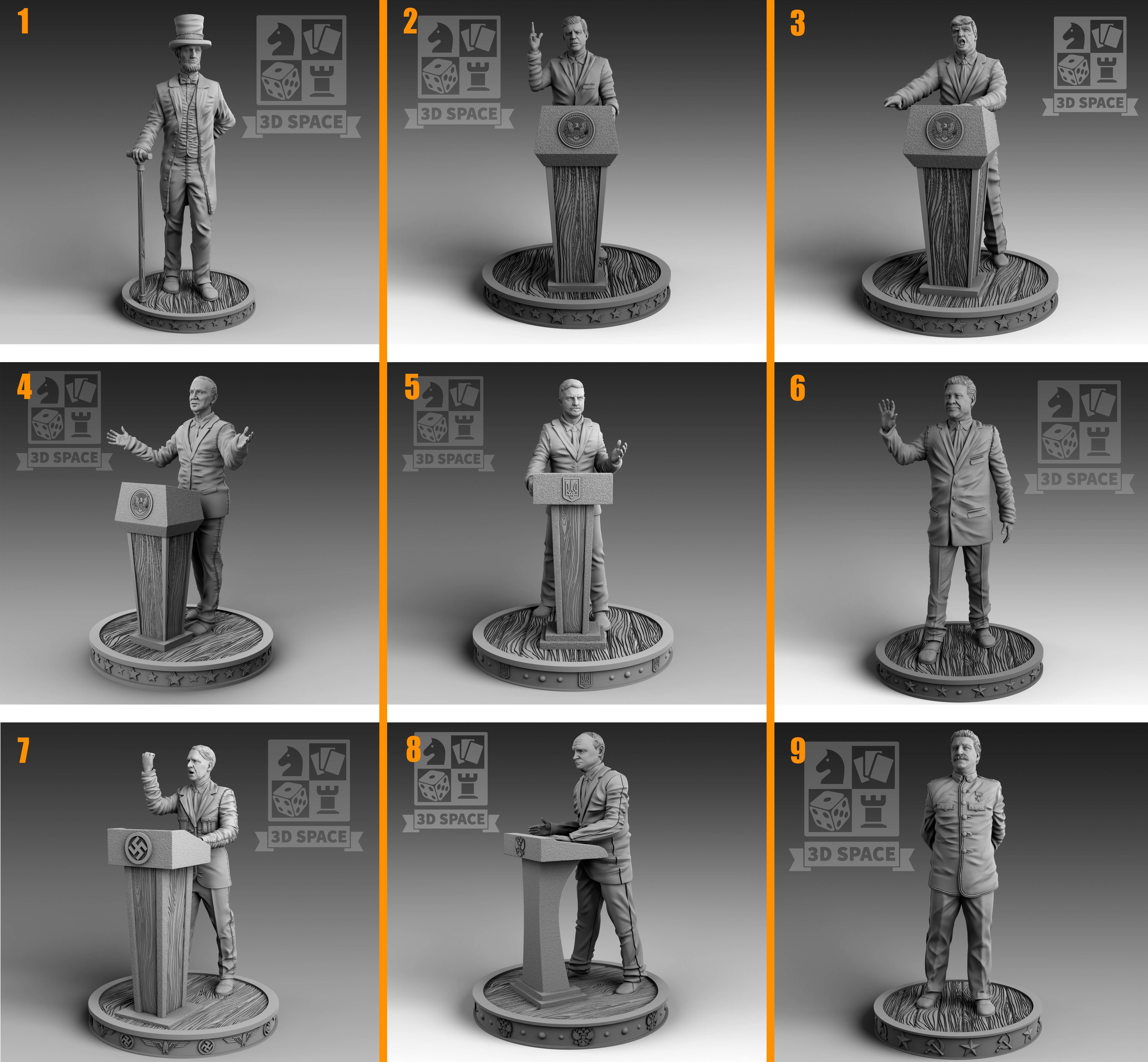 Presidents 3D Model Collection_2