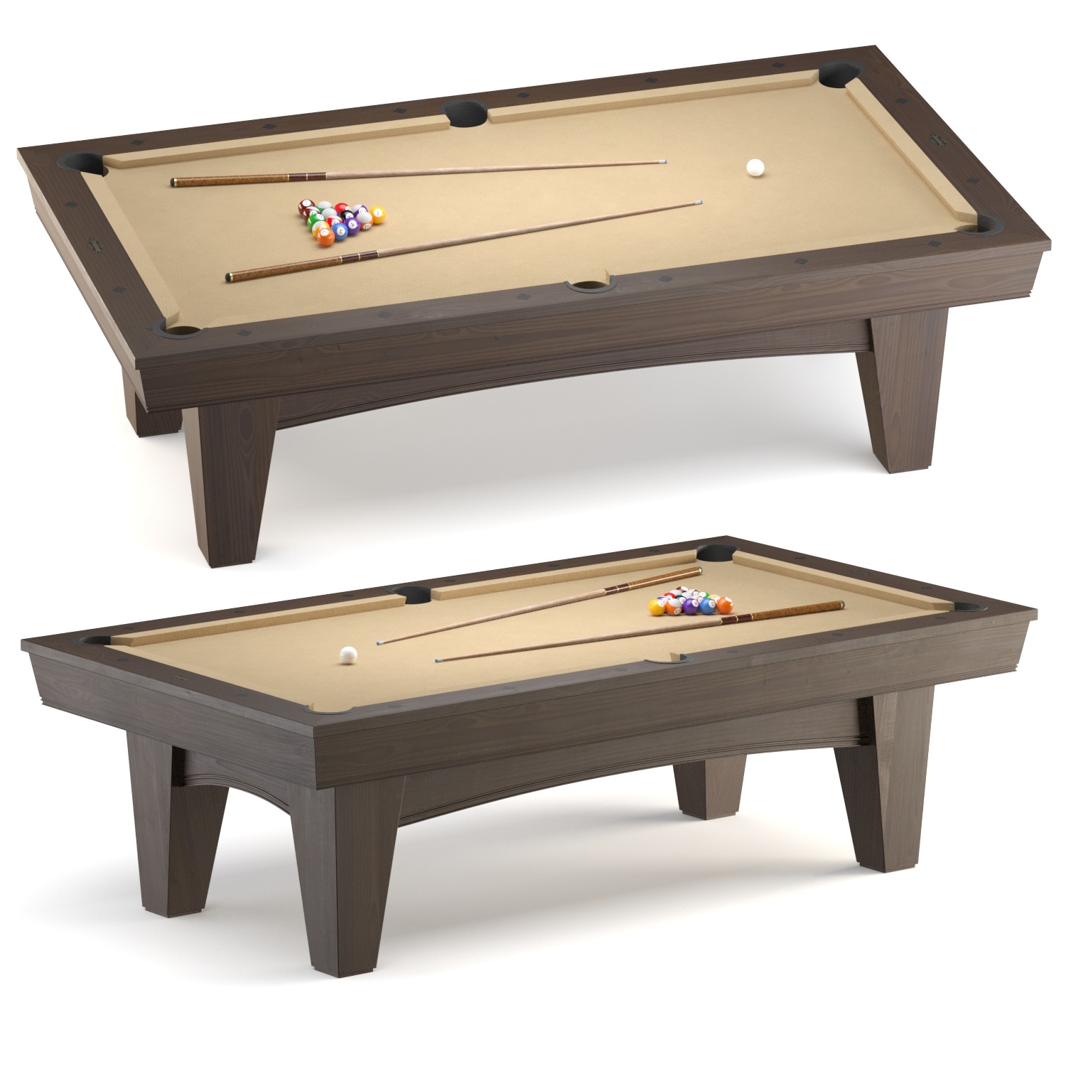 10 Billiard Table 3D Model Collection   High-Quality Designs _11