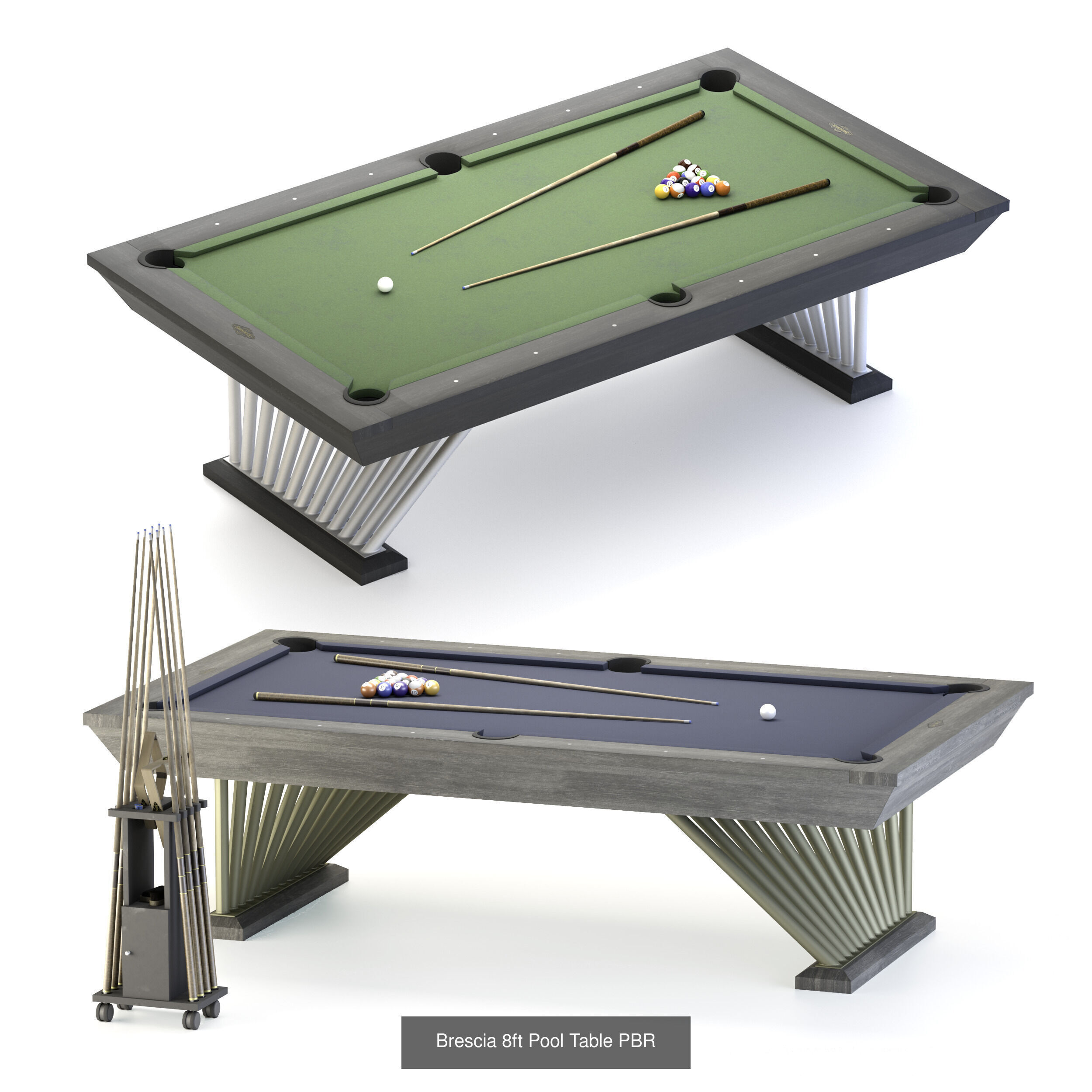 10 Billiard Table 3D Model Collection   High-Quality Designs _9