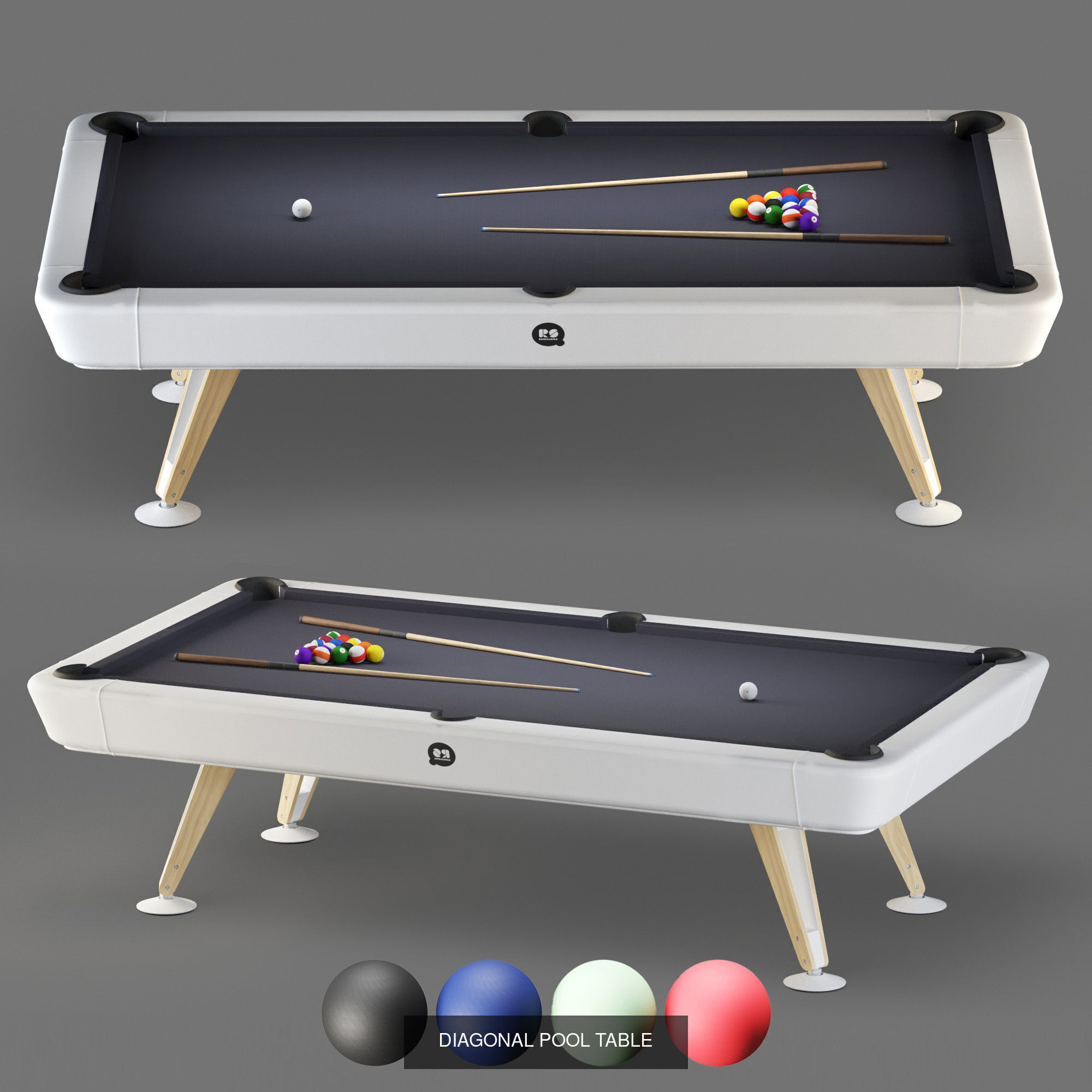 10 Billiard Table 3D Model Collection   High-Quality Designs _4