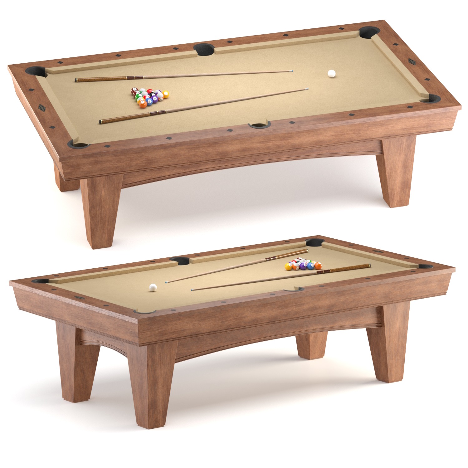 10 Billiard Table 3D Model Collection   High-Quality Designs _10