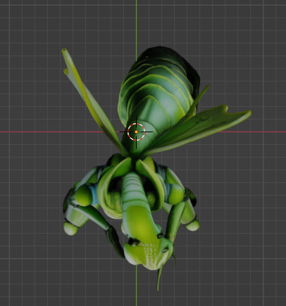 Alien Mantis character 3D model_9