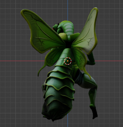 Alien Mantis character 3D model_6