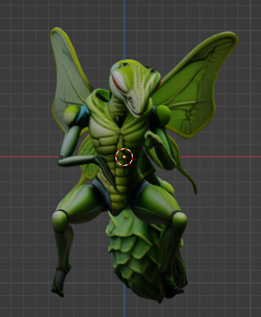 Alien Mantis character 3D model_7