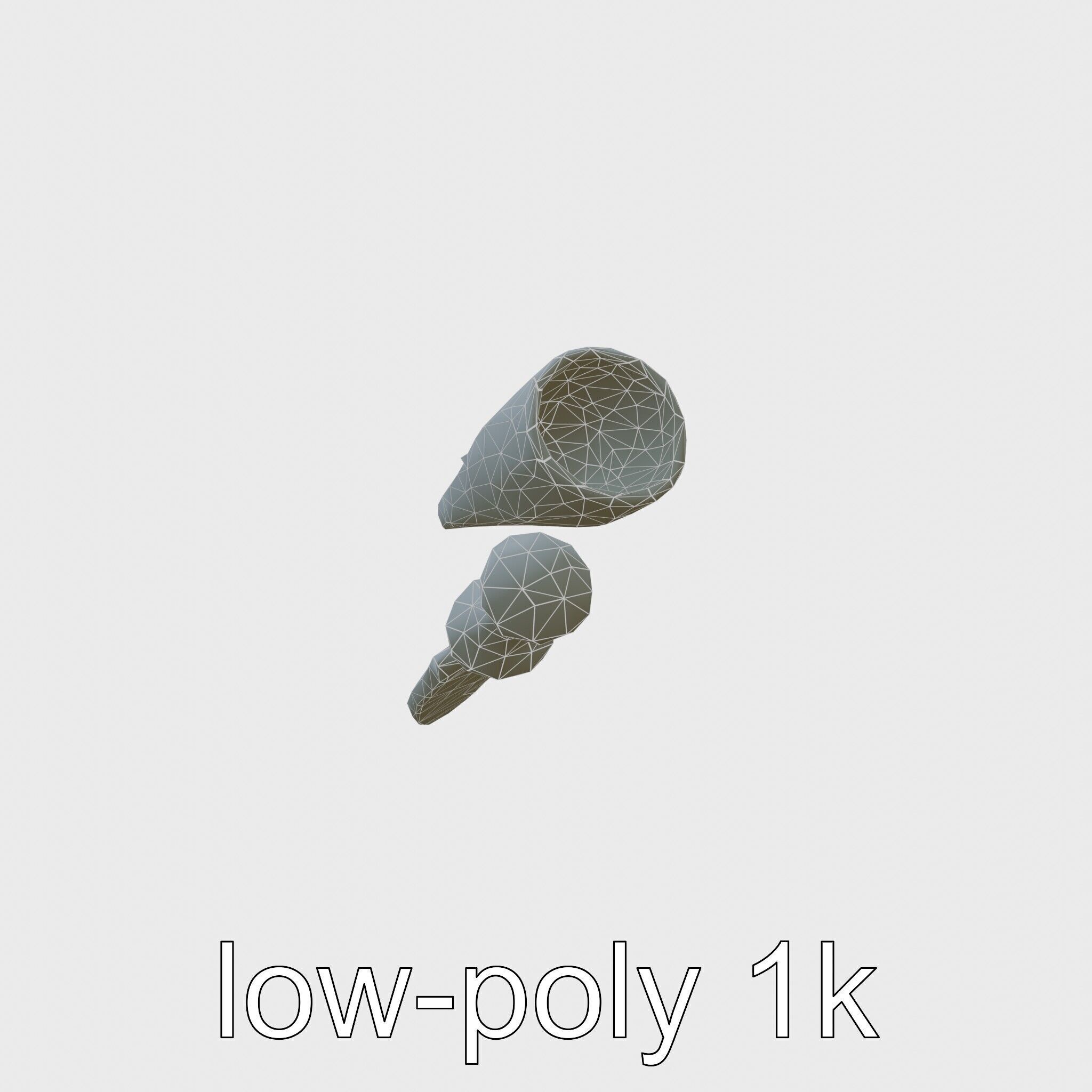 Artisan Stone Implements for Historical Education Low-poly 3D model_11