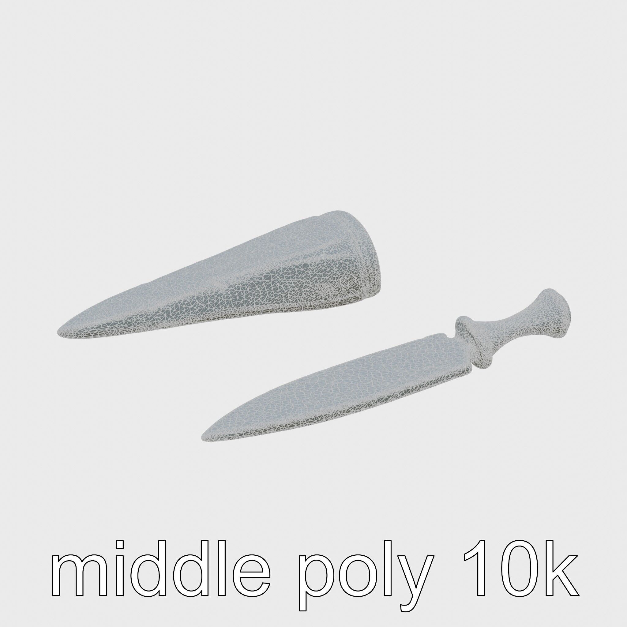 Artisan Stone Implements for Historical Education Low-poly 3D model_25