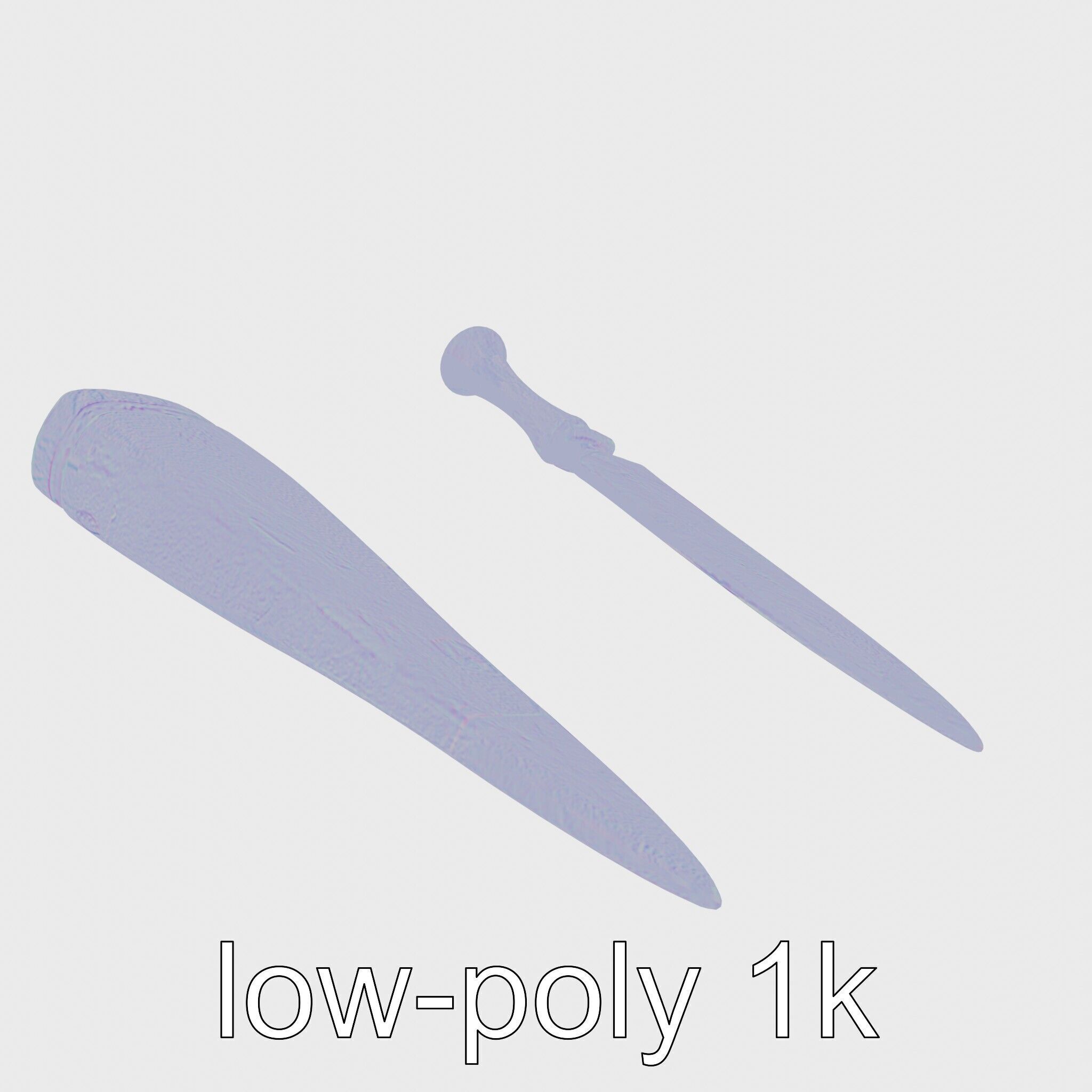 Artisan Stone Implements for Historical Education Low-poly 3D model_20