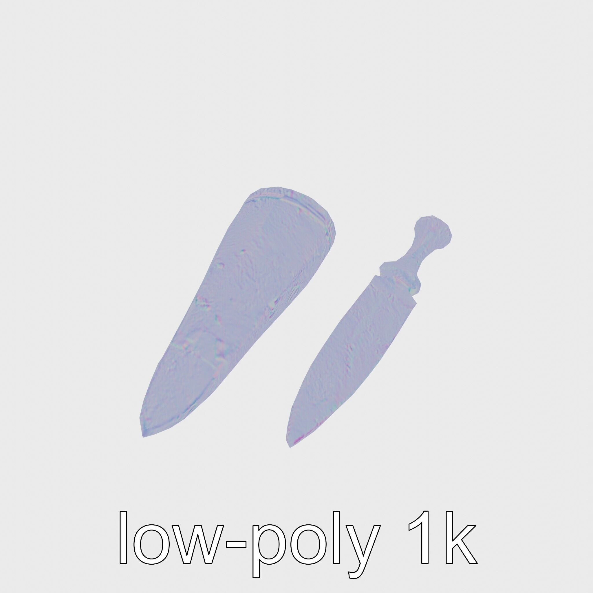 Artisan Stone Implements for Historical Education Low-poly 3D model_12