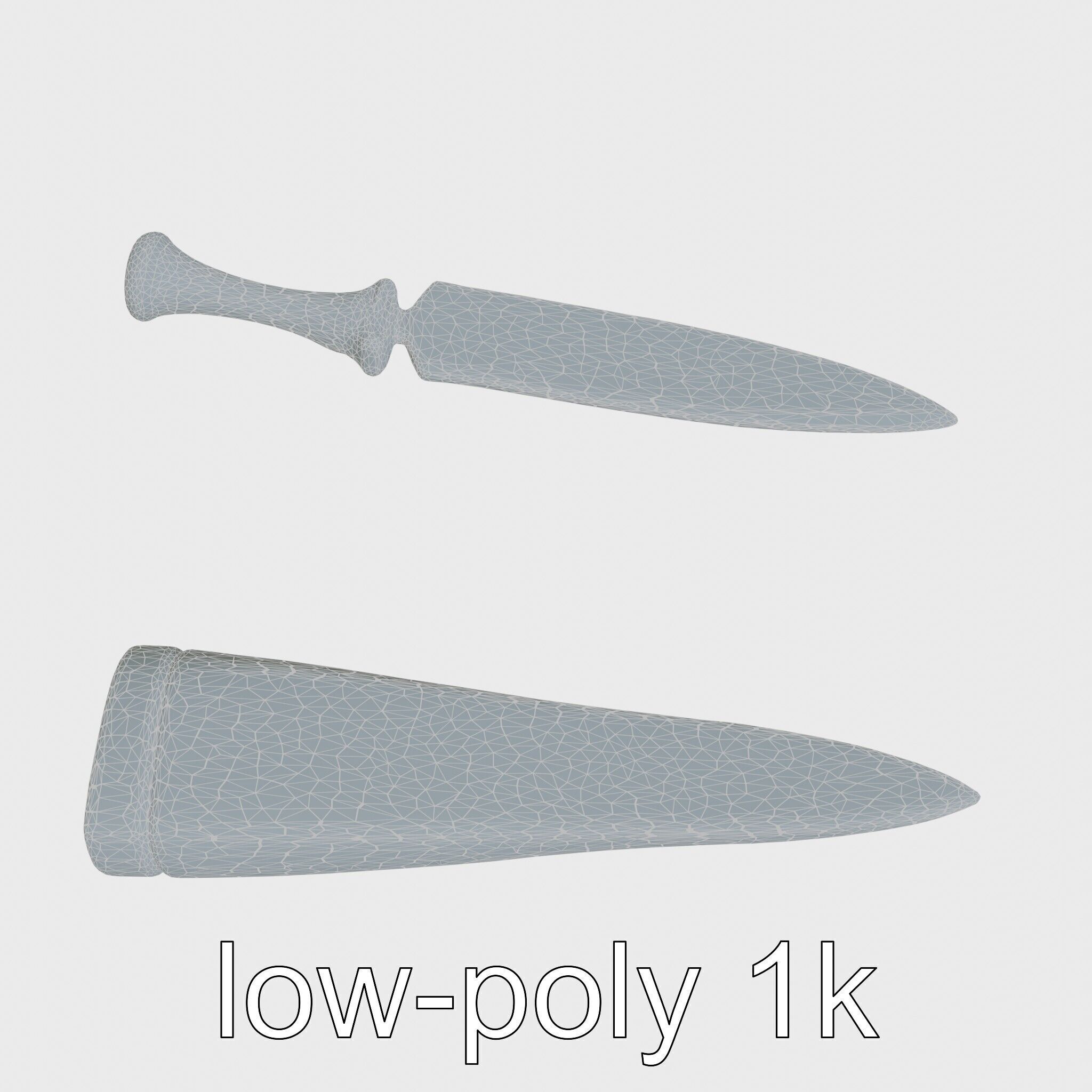 Artisan Stone Implements for Historical Education Low-poly 3D model_22