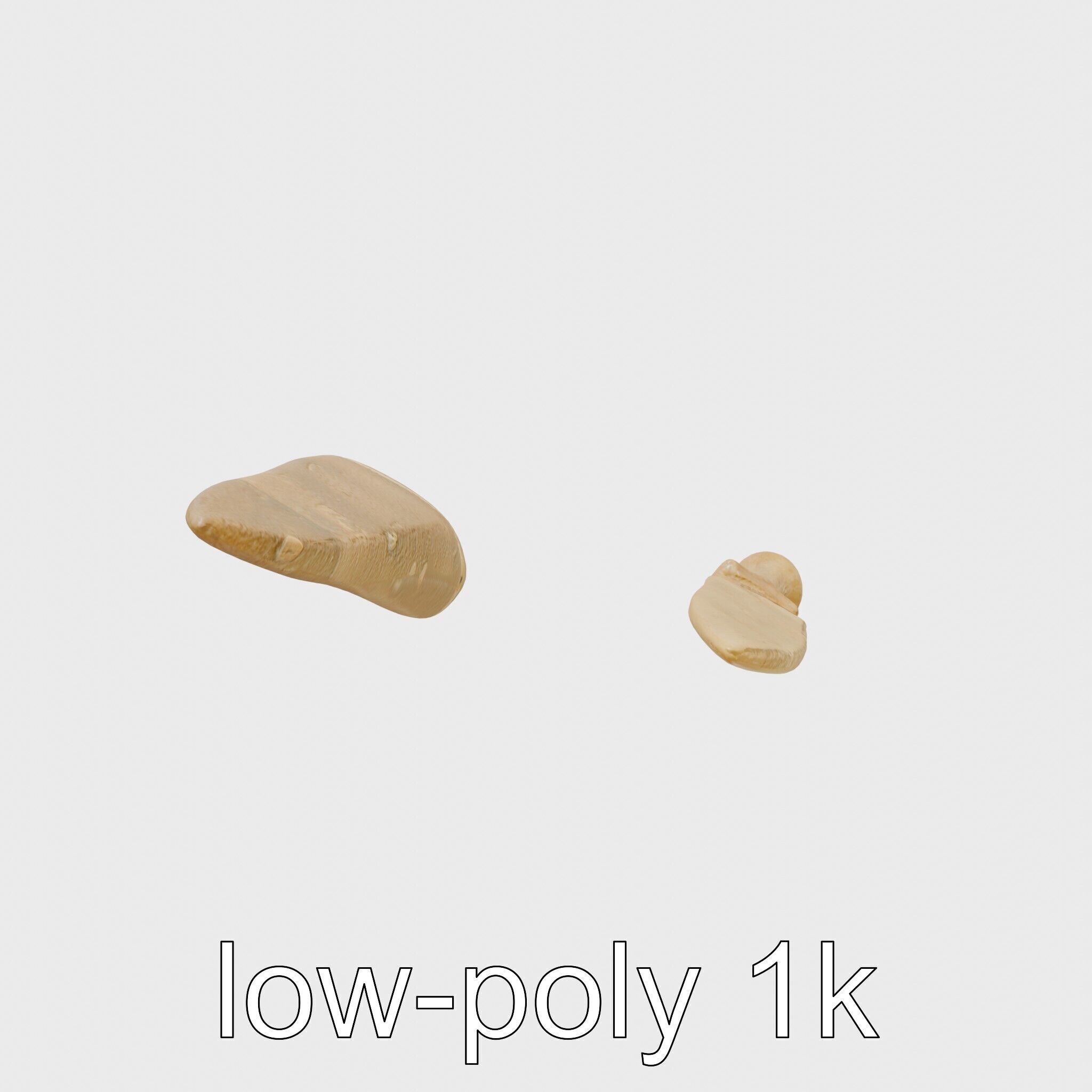 Artisan Stone Implements for Historical Education Low-poly 3D model_17