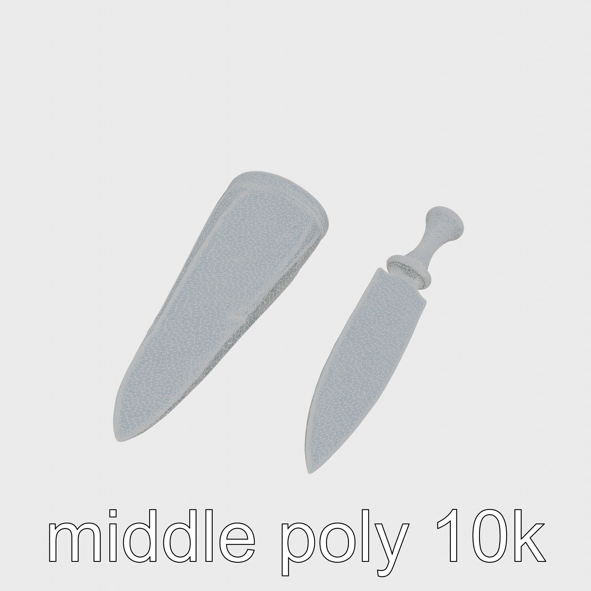 Artisan Stone Implements for Historical Education Low-poly 3D model_13