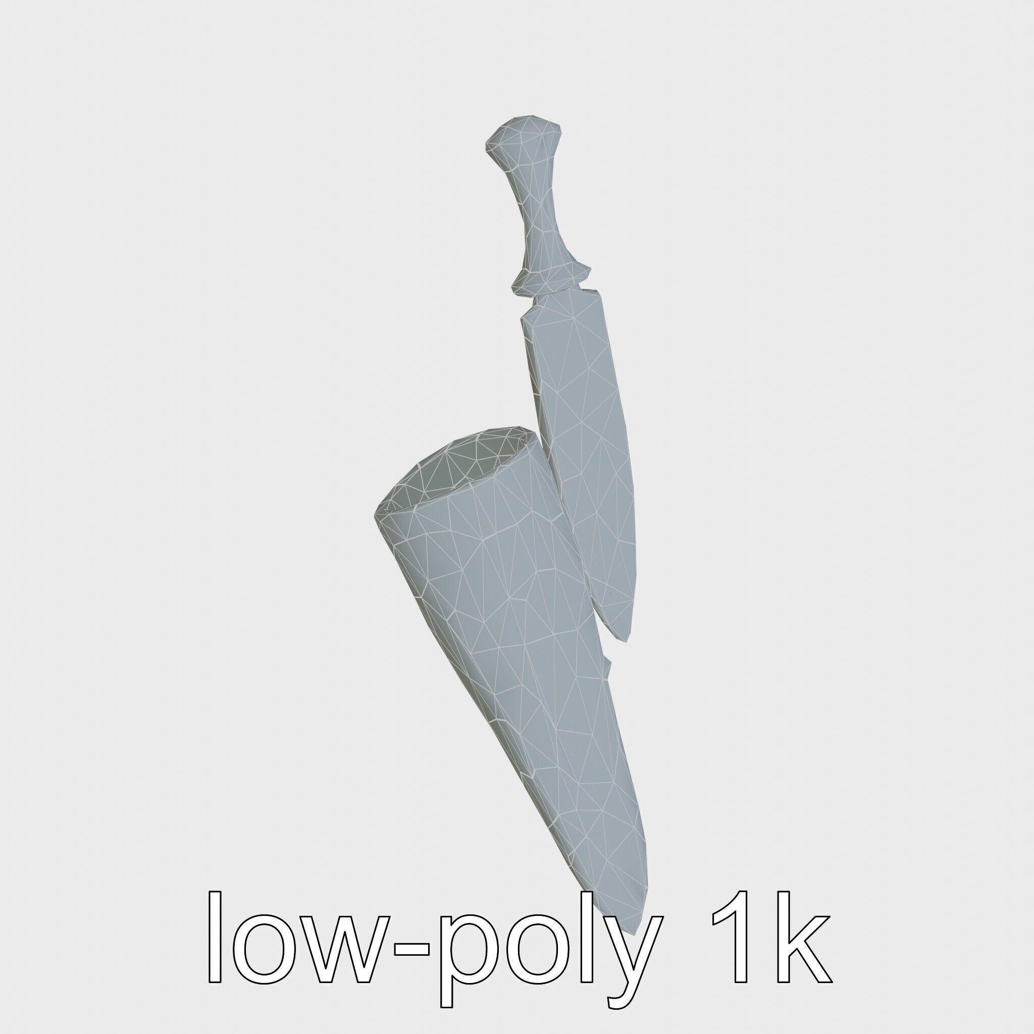 Artisan Stone Implements for Historical Education Low-poly 3D model_10