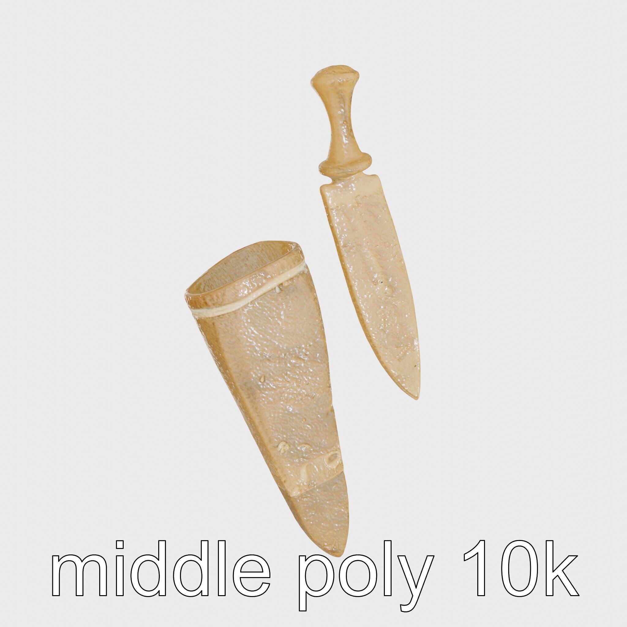 Artisan Stone Implements for Historical Education Low-poly 3D model_27