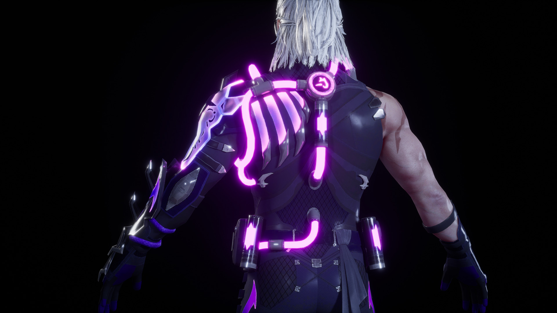 FUTURISTIC NINJA 3D MODEL Low-poly 3D model_5