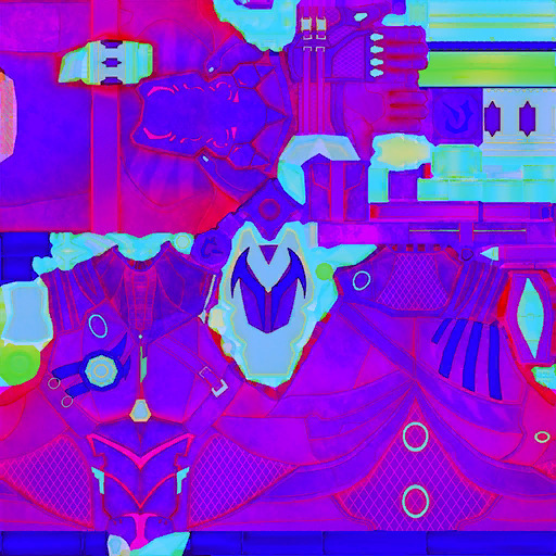 FUTURISTIC NINJA 3D MODEL Low-poly 3D model_27