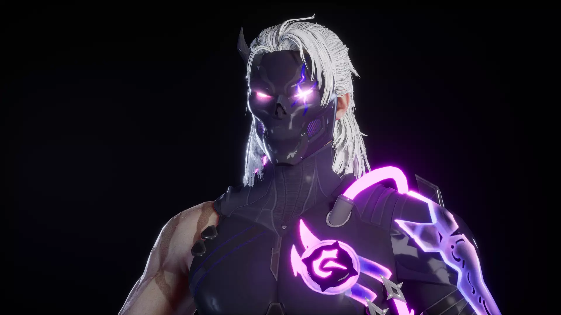 FUTURISTIC NINJA 3D MODEL Low-poly 3D model_0