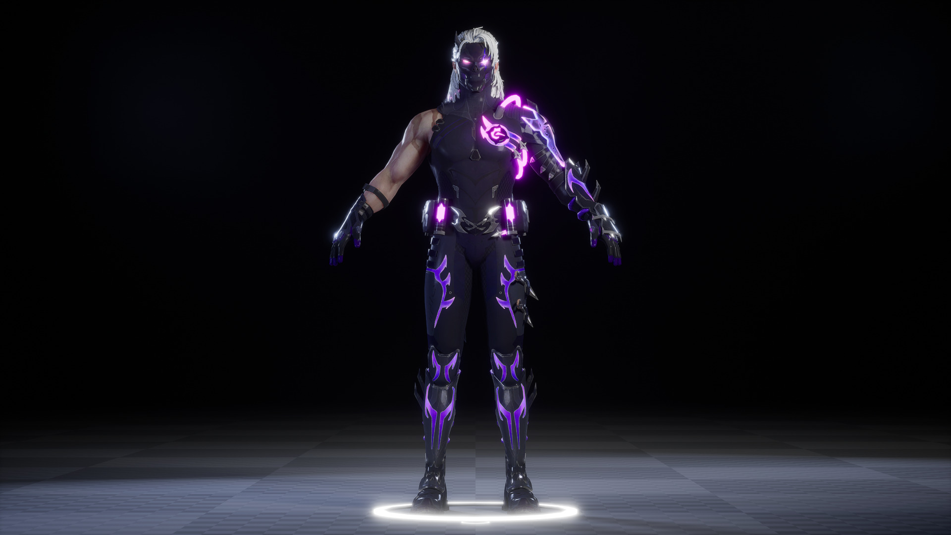 FUTURISTIC NINJA 3D MODEL Low-poly 3D model_3