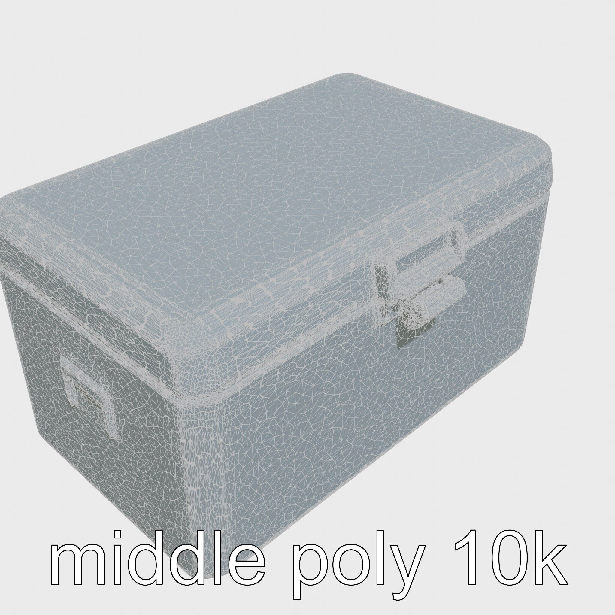 Emergency Medical Storage Chest with Movable Shelves Low-poly 3D model_27