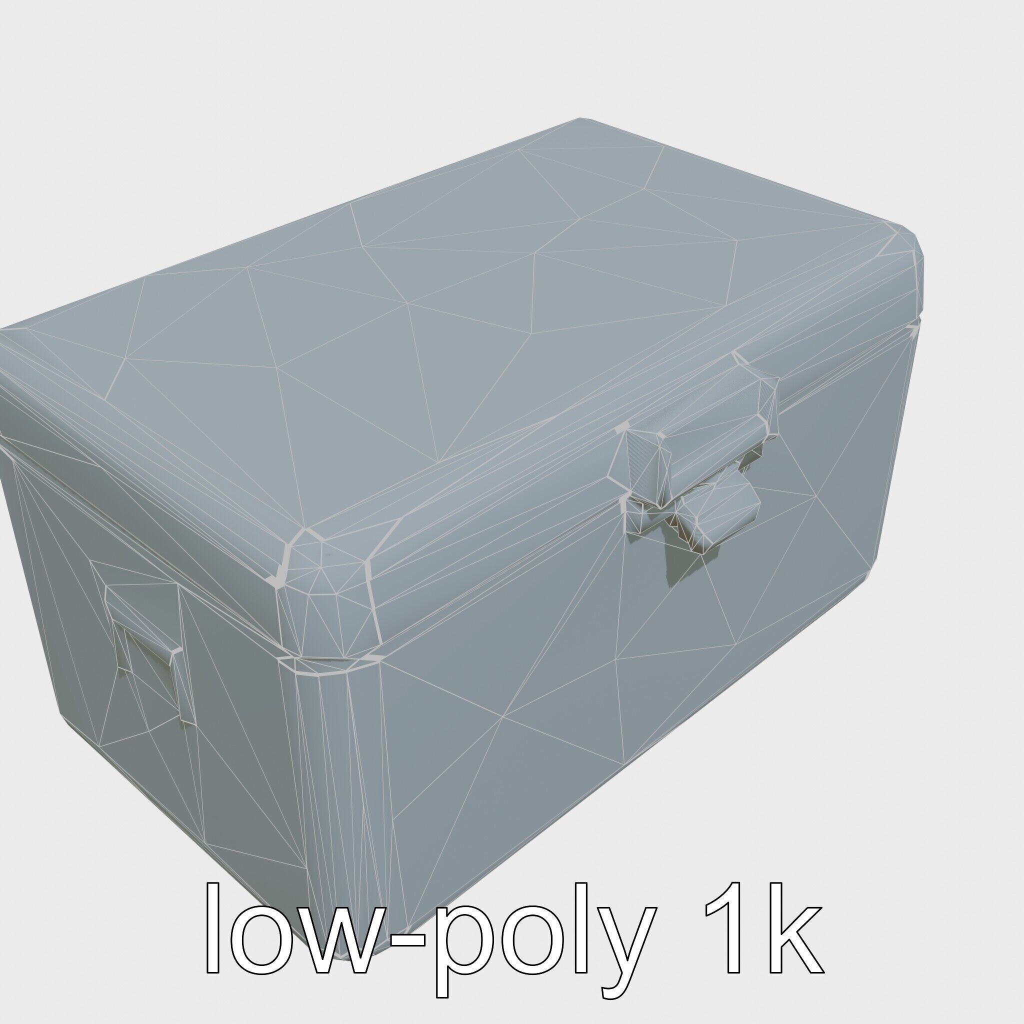Emergency Medical Storage Chest with Movable Shelves Low-poly 3D model_12