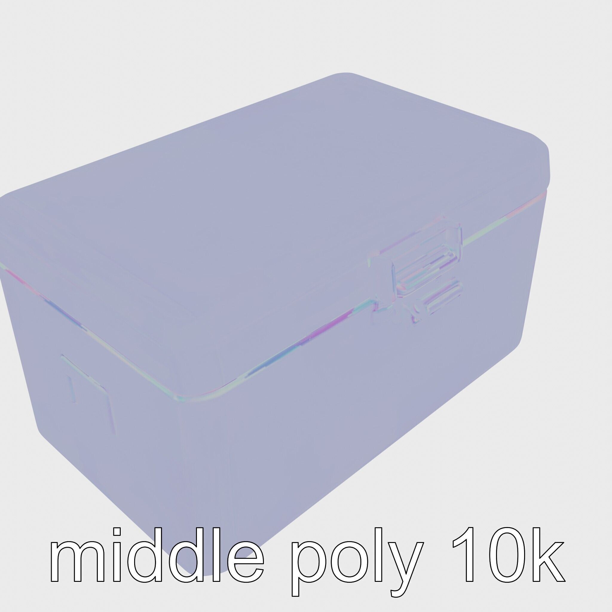 Emergency Medical Storage Chest with Movable Shelves Low-poly 3D model_15