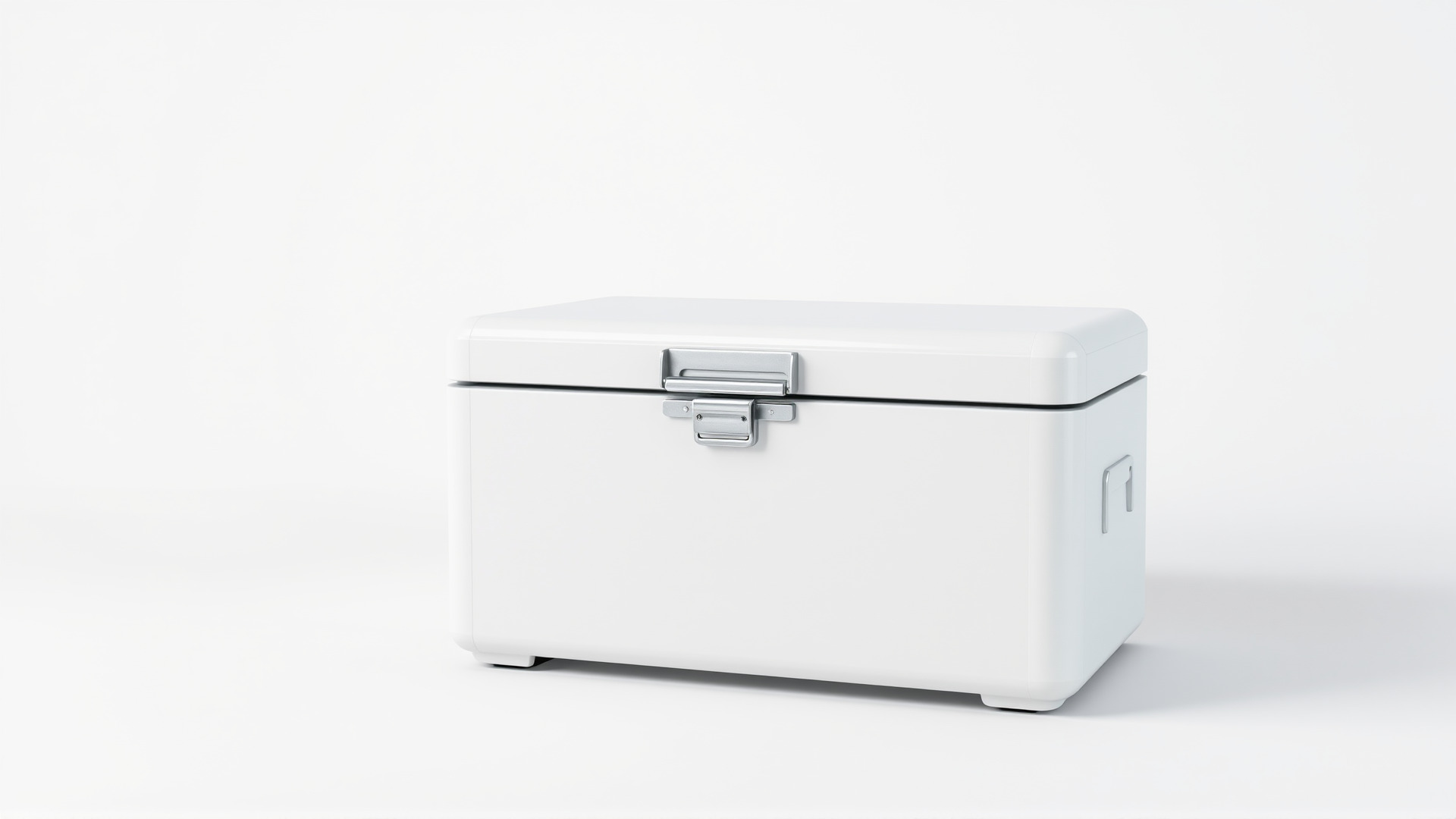 Emergency Medical Storage Chest with Movable Shelves Low-poly 3D model_3