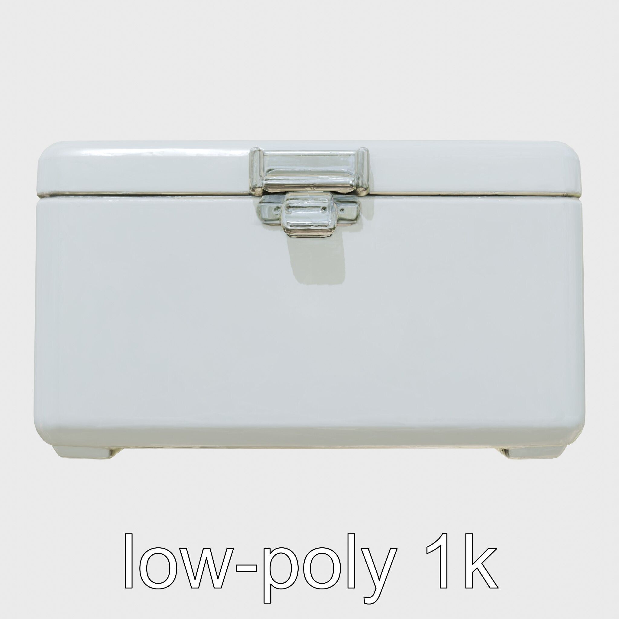 Emergency Medical Storage Chest with Movable Shelves Low-poly 3D model_18