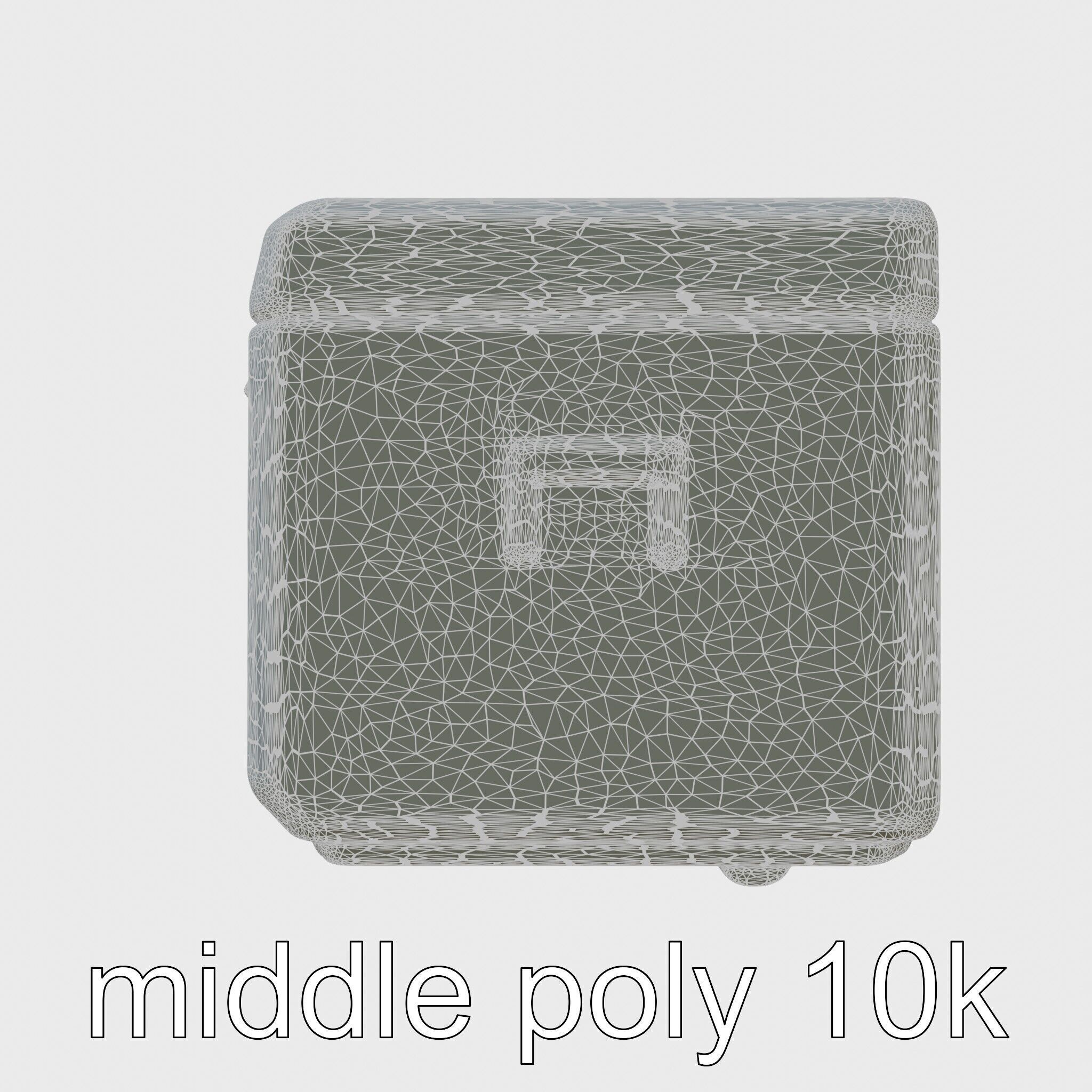 Emergency Medical Storage Chest with Movable Shelves Low-poly 3D model_5