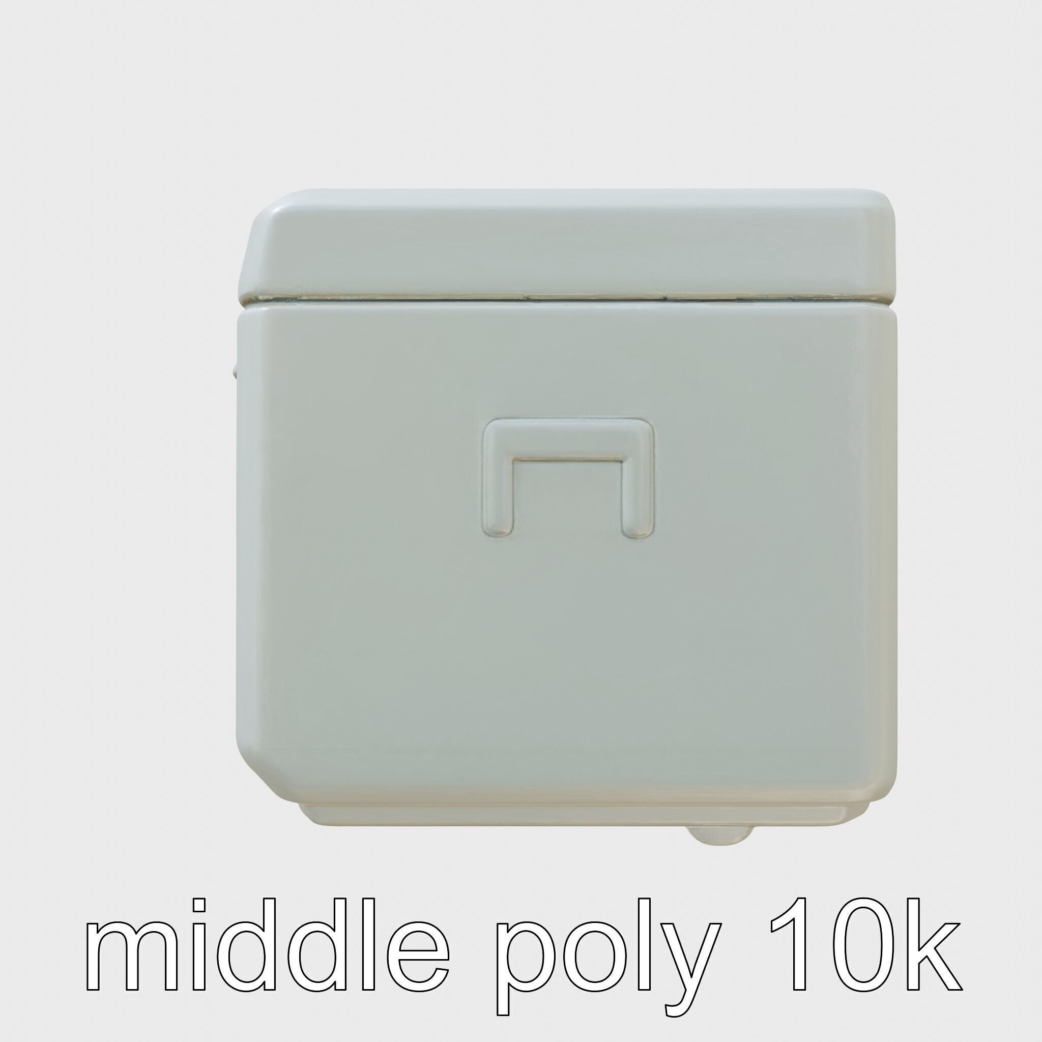 Emergency Medical Storage Chest with Movable Shelves Low-poly 3D model_2
