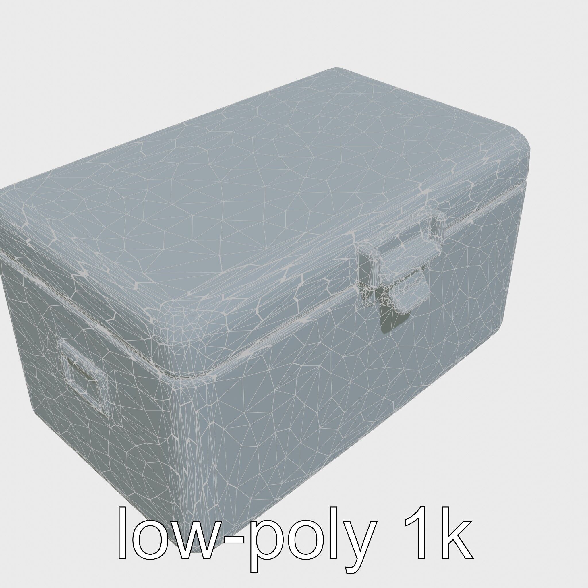 Emergency Medical Storage Chest with Movable Shelves Low-poly 3D model_26