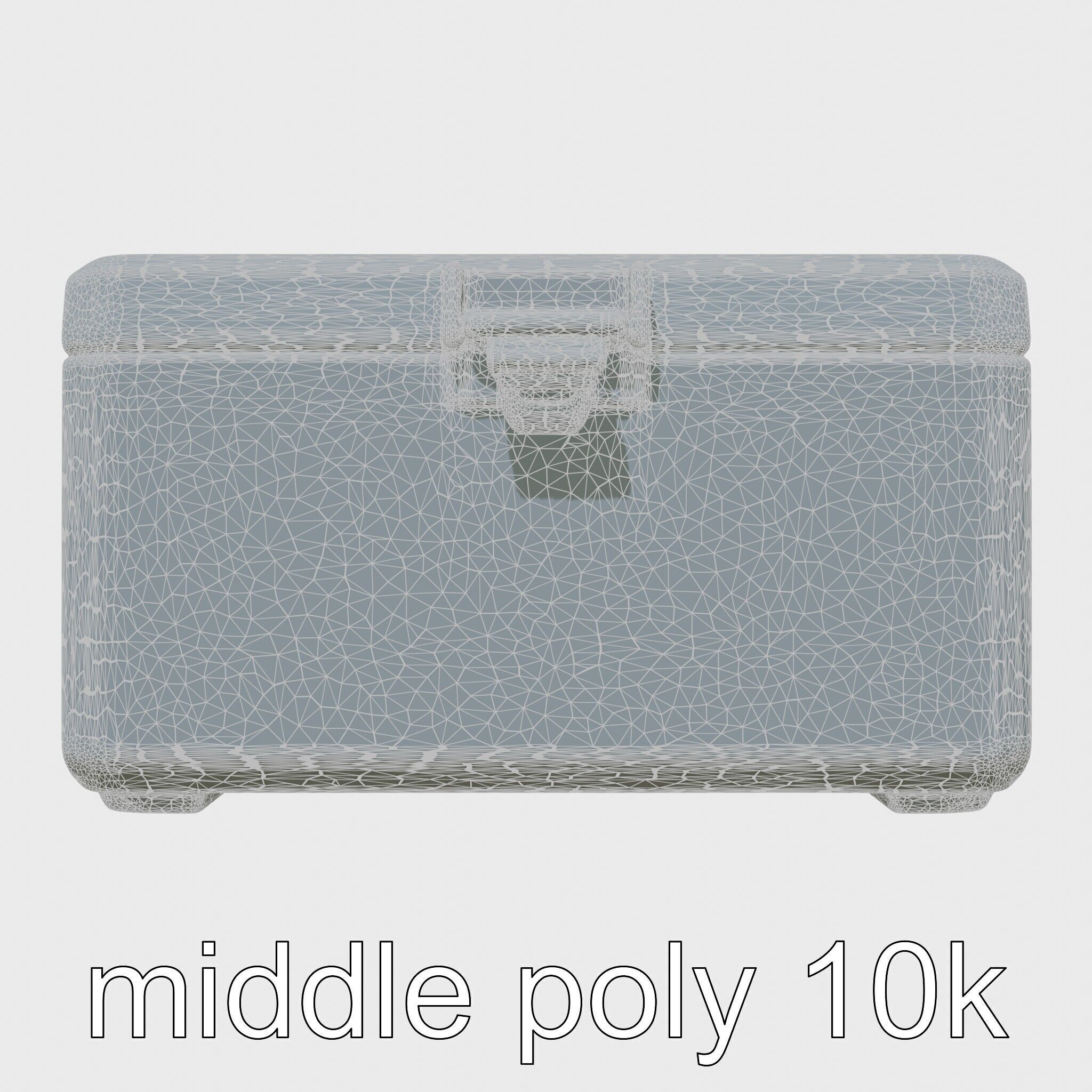 Emergency Medical Storage Chest with Movable Shelves Low-poly 3D model_29