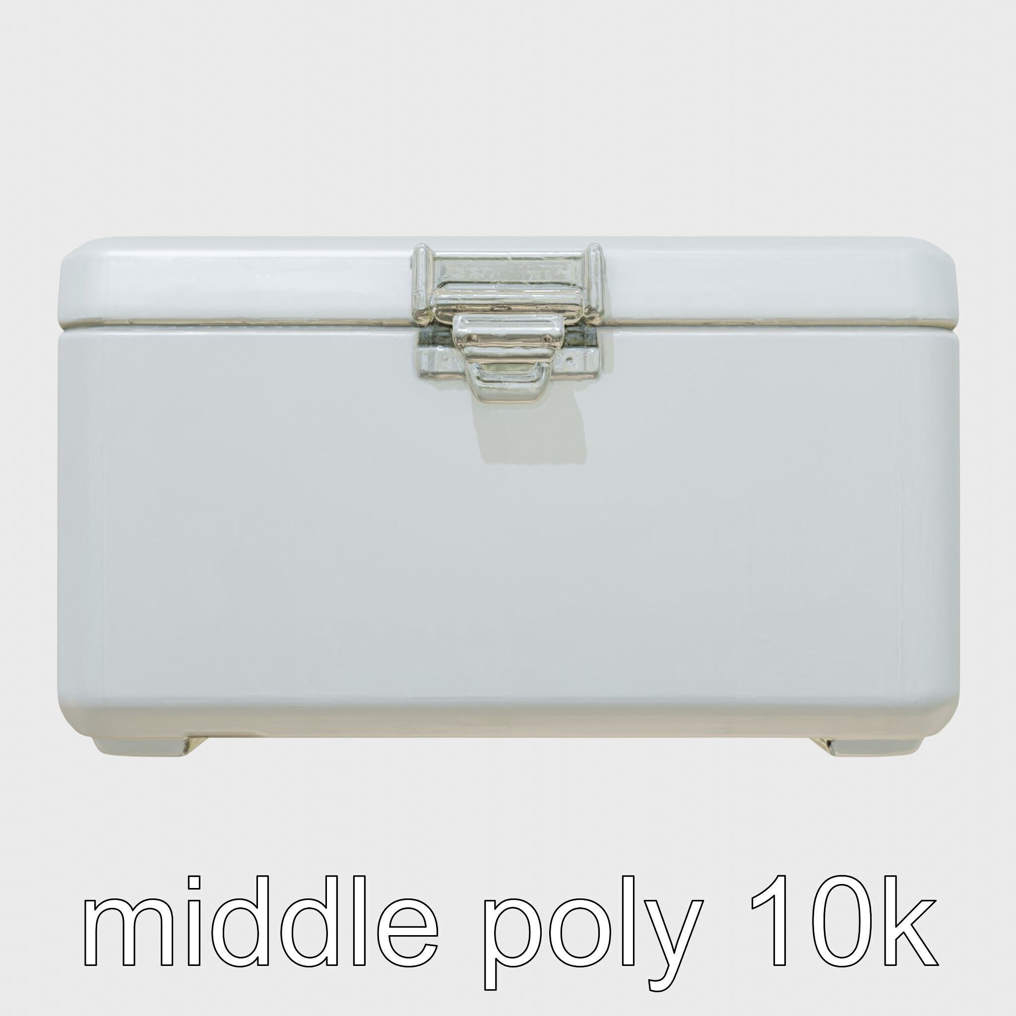 Emergency Medical Storage Chest with Movable Shelves Low-poly 3D model_24