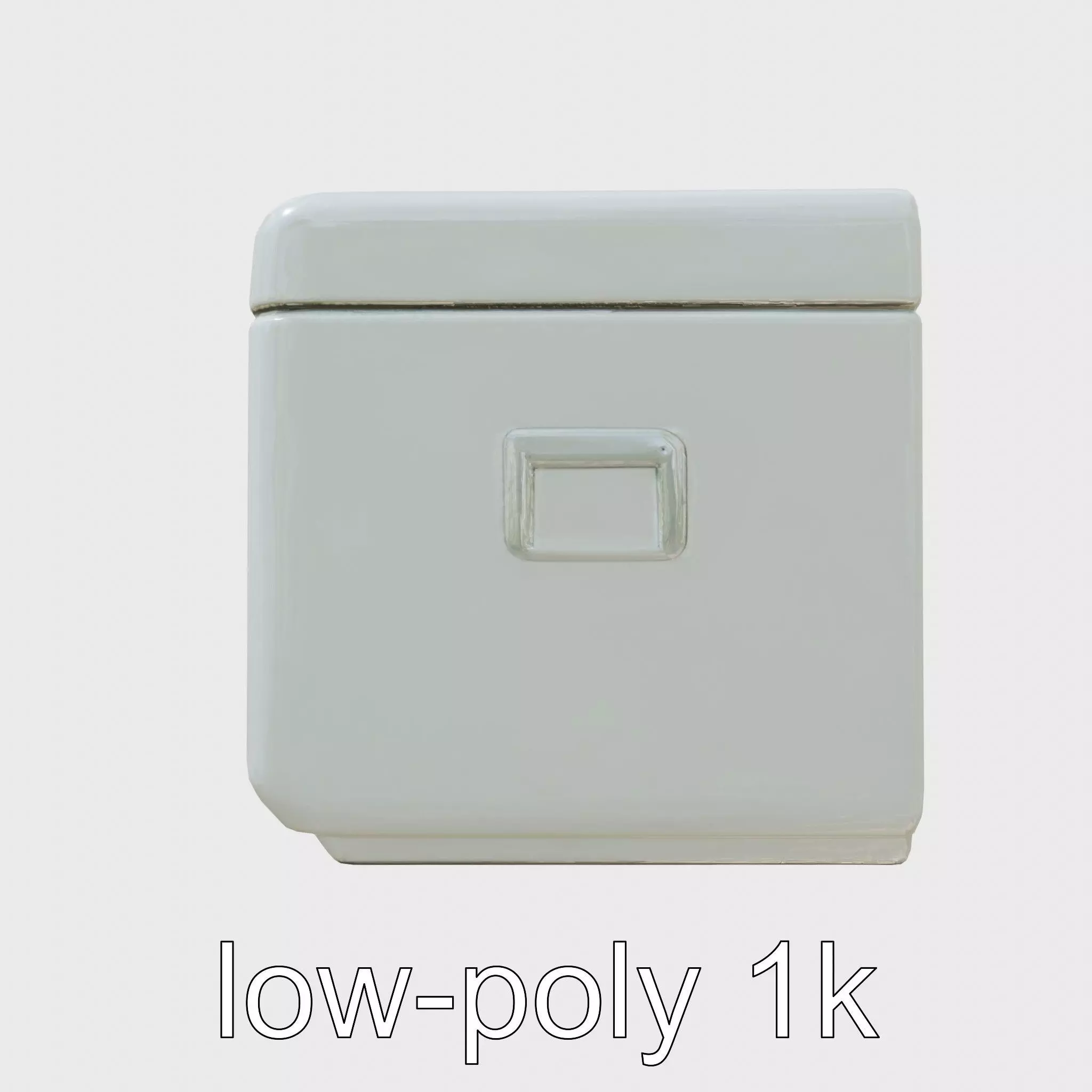 Emergency Medical Storage Chest with Movable Shelves Low-poly 3D model_0