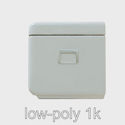 Emergency Medical Storage Chest with Movable Shelves Low-poly 3D model
