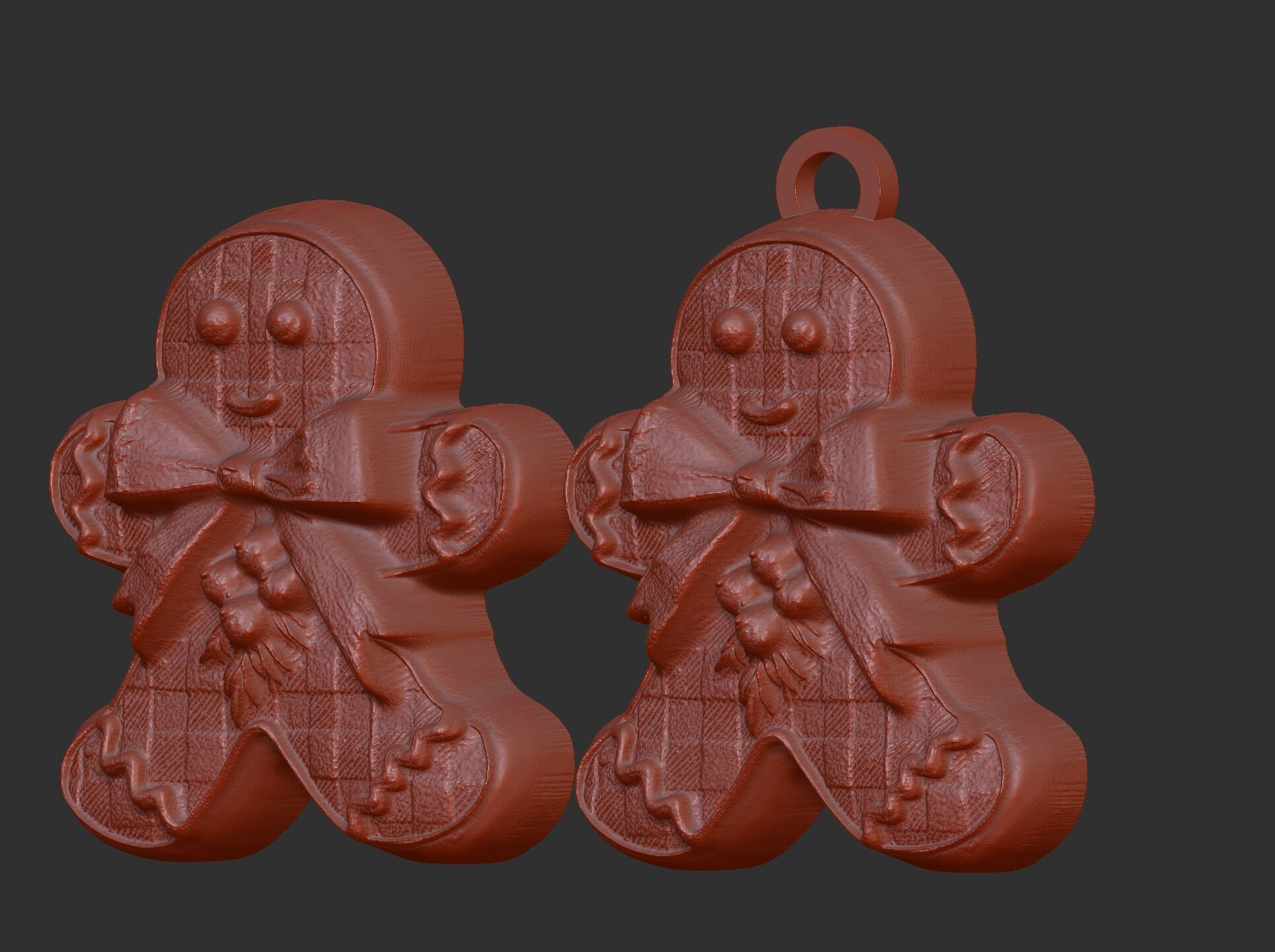 christmas cookie decor  3D print model_3