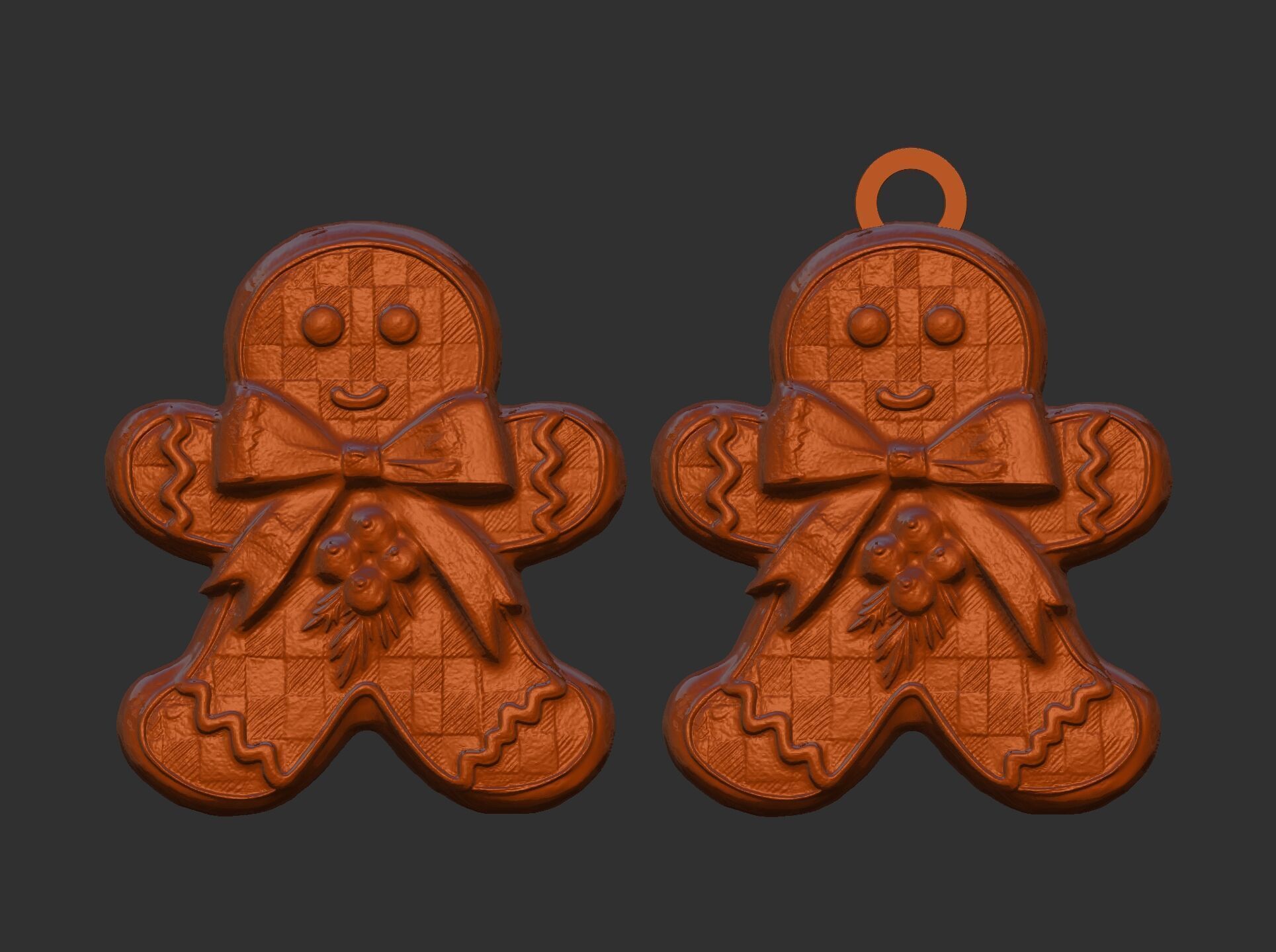 christmas cookie decor  3D print model_10