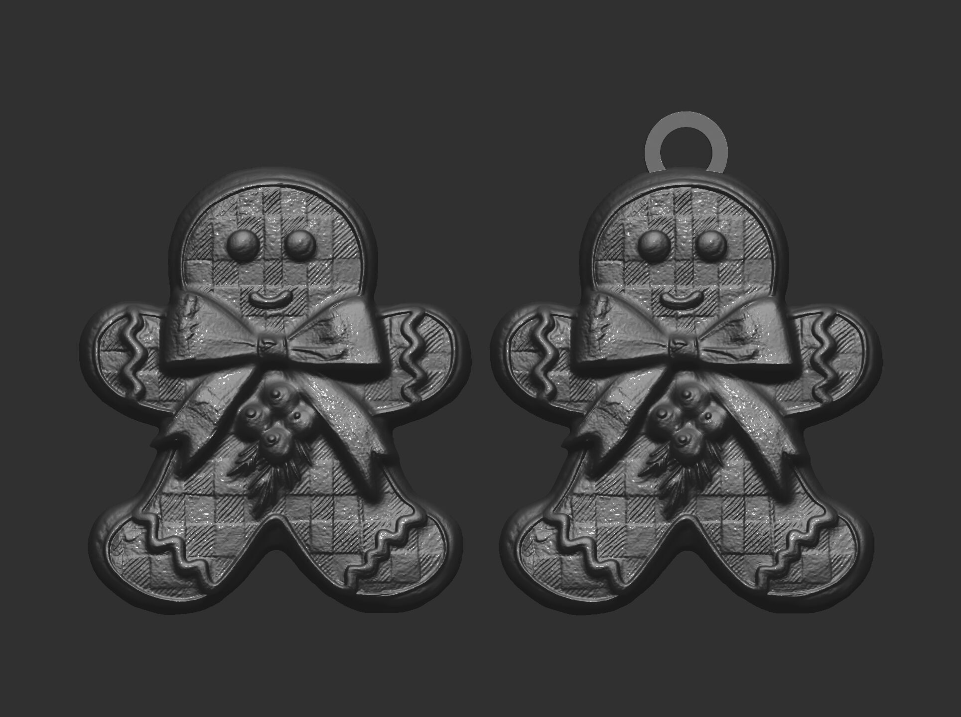 christmas cookie decor  3D print model_2