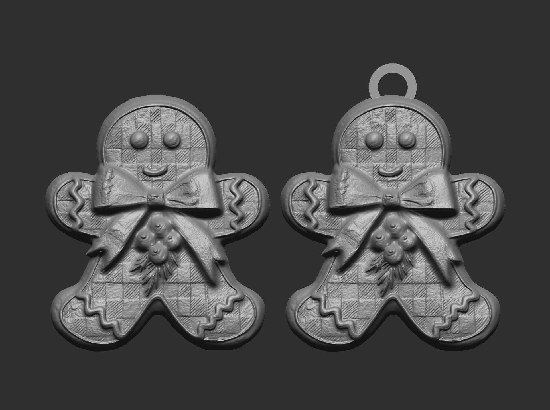 christmas cookie decor  3D print model_1