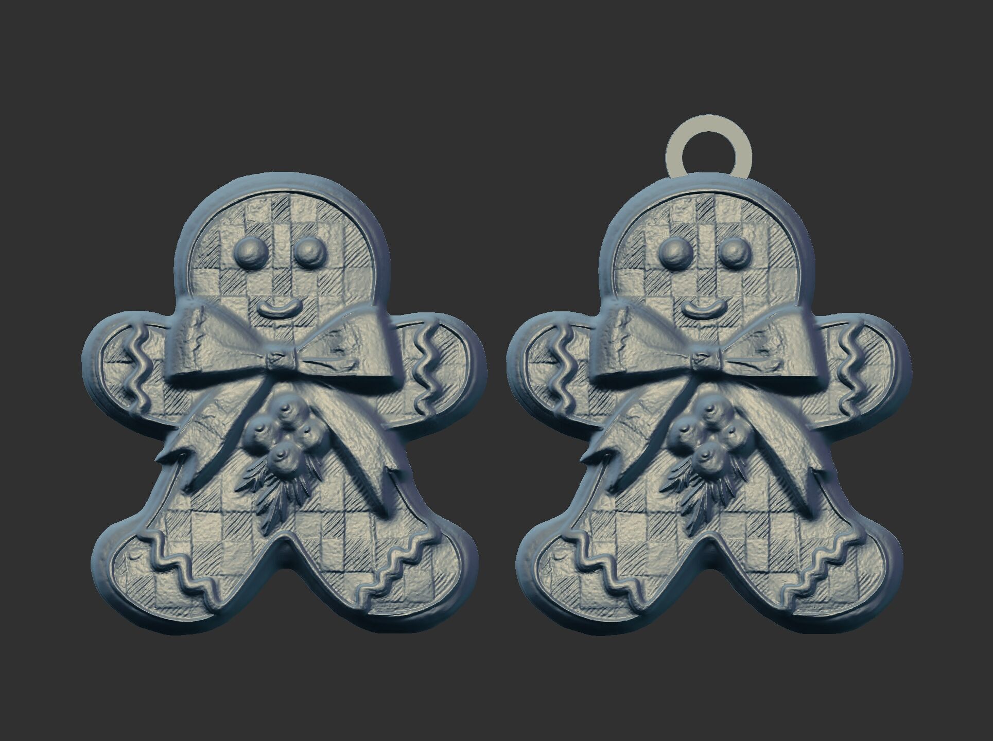 christmas cookie decor  3D print model_9