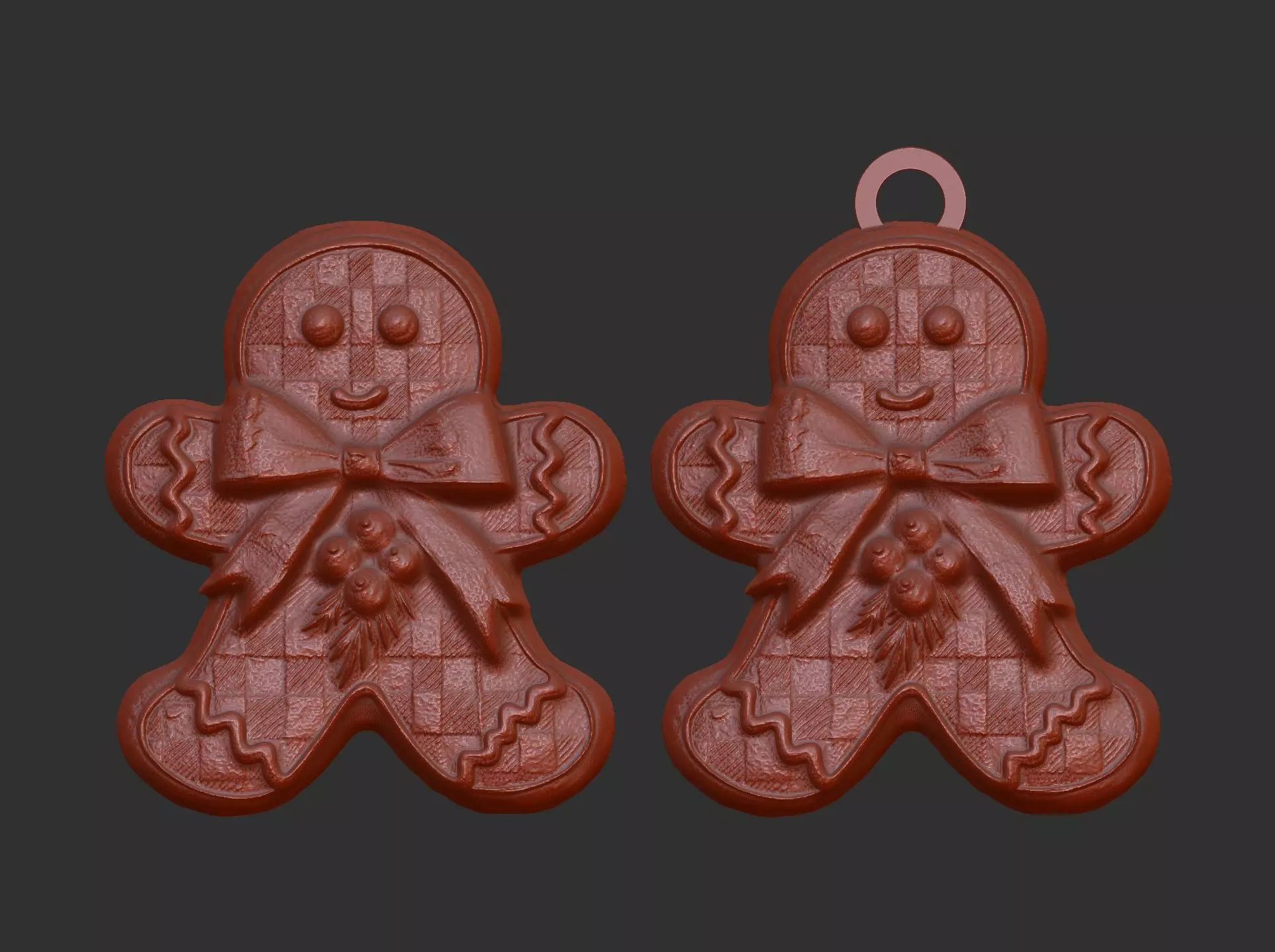 christmas cookie decor  3D print model_0